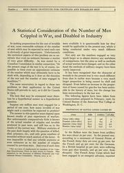 Cover of: statistical consideration of the number of men crippled in war and disabled in industry