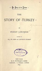 Cover of: story of Turkey | Stanley Lane-Poole