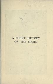 A short history of the Sikhs by Charles Herbert Payne