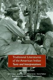 Cover of: Traditional Literatures of the American Indian by Karl Kroeber