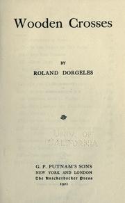 Cover of: Wooden crosses