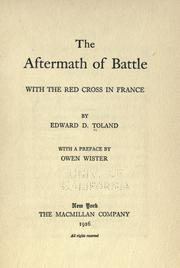 Cover of: The aftermath of battle: with the Red cross in France