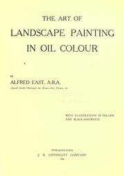 Cover of: art of landscape painting in oil colour