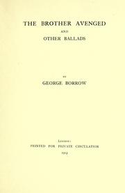 Cover of: [Ballads and other poems: printed from unpublished manuscripts]