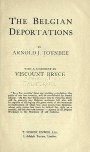 Cover of: Belgian deportations