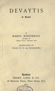 Cover of: Devaytis by Maria Rodziewiczówna