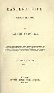 Cover of: Eastern life, present and past. by Harriet Martineau