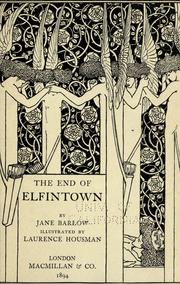 Cover of: The end of Elfintown by Jane Barlow