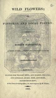 Cover of: Wild flowers; or, Pastoral and local poetry.