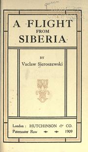 Cover of: A flight from Siberia