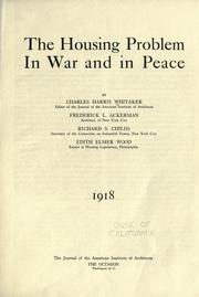 Cover of: The housing problem in war and in peace