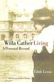 Willa Cather living by Edith Lewis