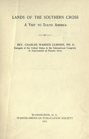 Cover of: Lands of the Southern cross by Charles Warren Currier, Charles Warren Currier