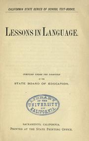 Cover of: Lessons in language.