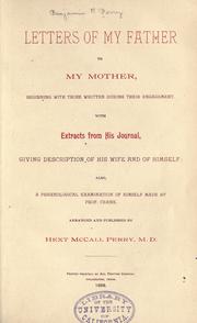 Letters of my father to my mother by B. F. Perry