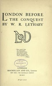 Cover of: London before the conquest