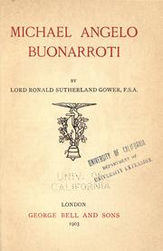 Cover of: Michael Angelo Buonarroti