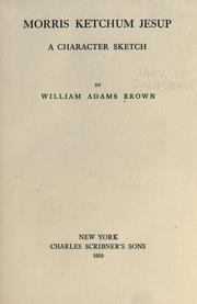 Cover of: Morris Ketchum Jesup by William Adams Brown