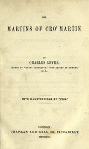 Cover of: The Martins of Cro'Martin by Charles James Lever