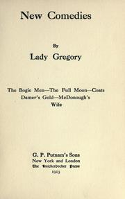 Cover of: New comedies by Augusta Gregory