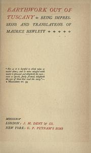 Cover of: Earthwork out of Tuscany by Maurice Henry Hewlett