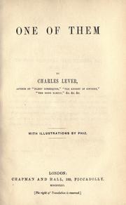 Cover of: One of them by Charles James Lever