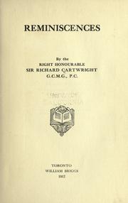 Cover of: Reminiscences by Cartwright, Richard Sir