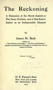 Cover of: The reckoning by James M. Beck
