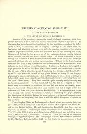 Studies concerning Adrian IV by Oliver J. Thatcher