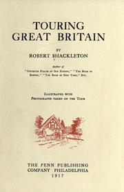 Cover of: Touring Great Britain | Shackleton, Robert