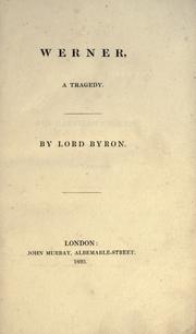Cover of: Werner by Lord Byron