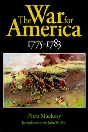 Cover of: The War for America, 1775-1783
