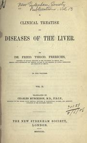 Cover of: A clinical treatise on diseases of the liver.