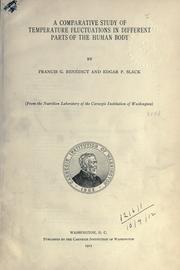 Cover of: Comparative study of temperature fluctuations in different parts of the human body by Benedict, Francis Gano