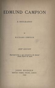 Cover of: Edmund Campion