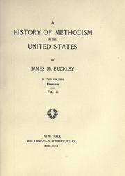 Cover of: A history of Methodism in the United States.