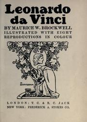 Cover of: Leonardo da Vinci by Maurice Walter Brockwell