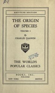 Cover of: The  Origin of Species by Charles Darwin