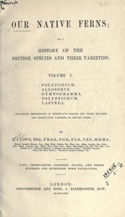 Cover of: Our native ferns, or, A history of the British species and their varieties by Edward Joseph Lowe
