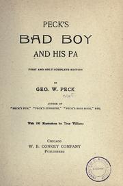 Cover of: Peck's bad boy and his pa