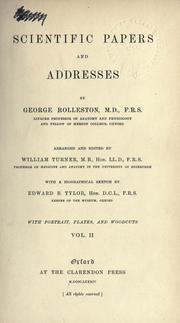 Cover of: Scientific papers and addresses