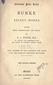 Cover of: Select works.: Edited with introd. and notes by E.J. Payne.