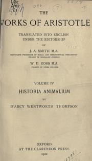 Cover of: Works. by Aristotle
