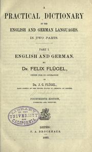 Cover of: A practical dictionary of the English and German languages.: In two parts ...