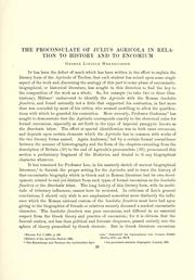 Cover of: The proconsulate of Julius Agricola in relation to history and to encomium by G. L. Hendrickson