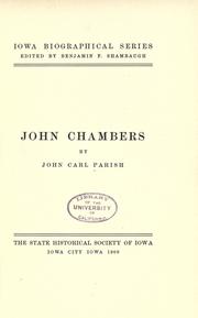 Cover of: John Chambers by John Carl Parish