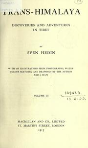 Cover of: Trans-Himalaya by Sven Hedin