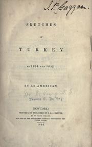 Cover of: Sketches of Turkey in 1831 and 1832