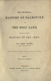 Cover of: pictorial history of Palestine and the Holy land including a complete history of the Jews.