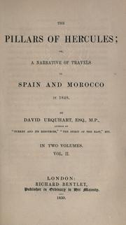 Cover of: pillars of Hercules: or, A narrative of travels in Spain and Morocco in 1848.